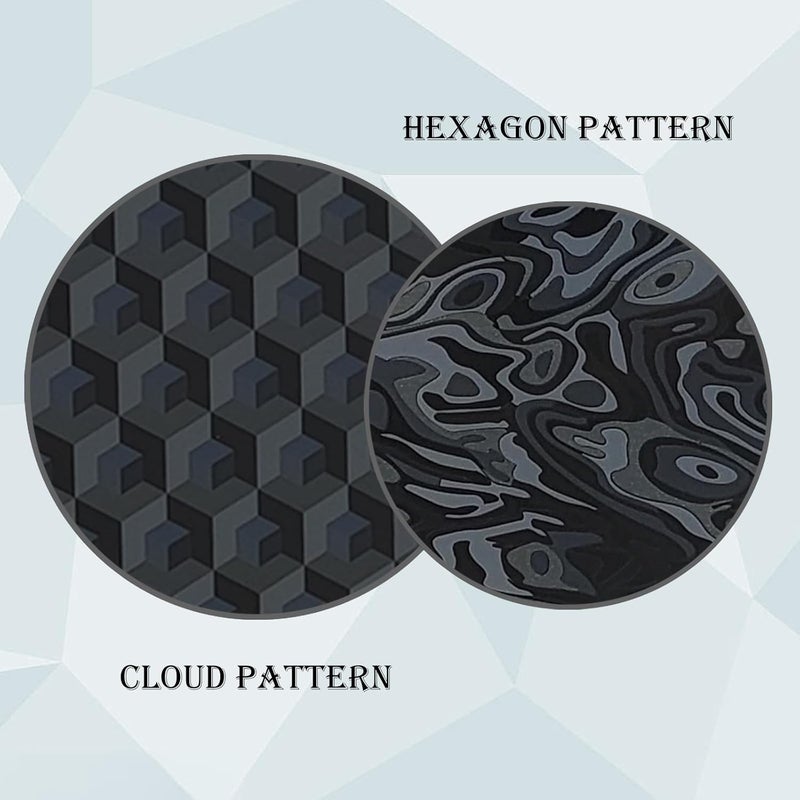 Sifrothy Store Hexagon+Cloud Pattern 3D Printer Build Plate for Bambu Lab X1 X1C X1E P1P P1S A1,257x257mm Spring Steel Plate,Double Sided Flexible Sheet Removable Platform (Hexagon+Cloud Pattern) - Image 3